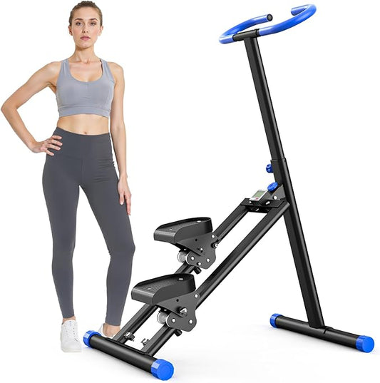 OWLSKY Stair Stepper for Home, Folding Vertical Climber Exercise Machine with Stable Triangular Frame, Smooth & Quiet Motion, Full Body Workout Equipment, Supports 330 LBS