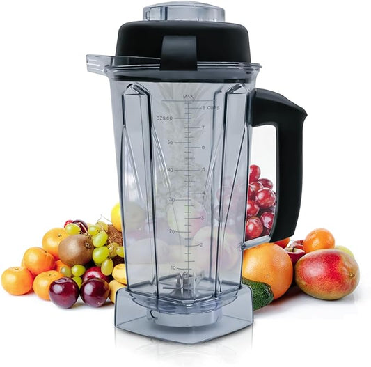 For Vitamix Blender Pitcher 64oz for Vitamix Replacement Pitcher 5200 6300 5000 VM0101 VM0102 VM0103 VM0197 6000 Classic/Explorian/Commercial Blender Cup
