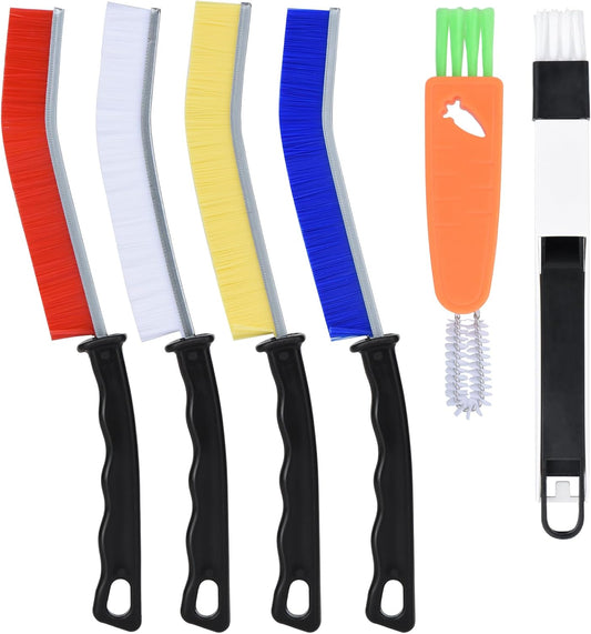 6Pcs Crevice Cleaning Brush,Cleaning Supplies Cleaning Brush Tools Crevice Cleaning Brushes for Household Use Bathroom Tiles Kitchen Practical and Durable