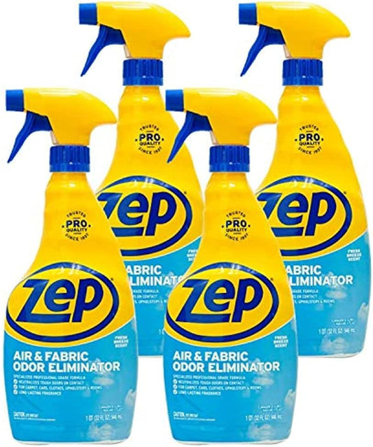 Zep Air and Fabric Odor Eliminator - 32 oz (Pack of 4) ZUAIR324 - Refresh Your Home, Office and Business