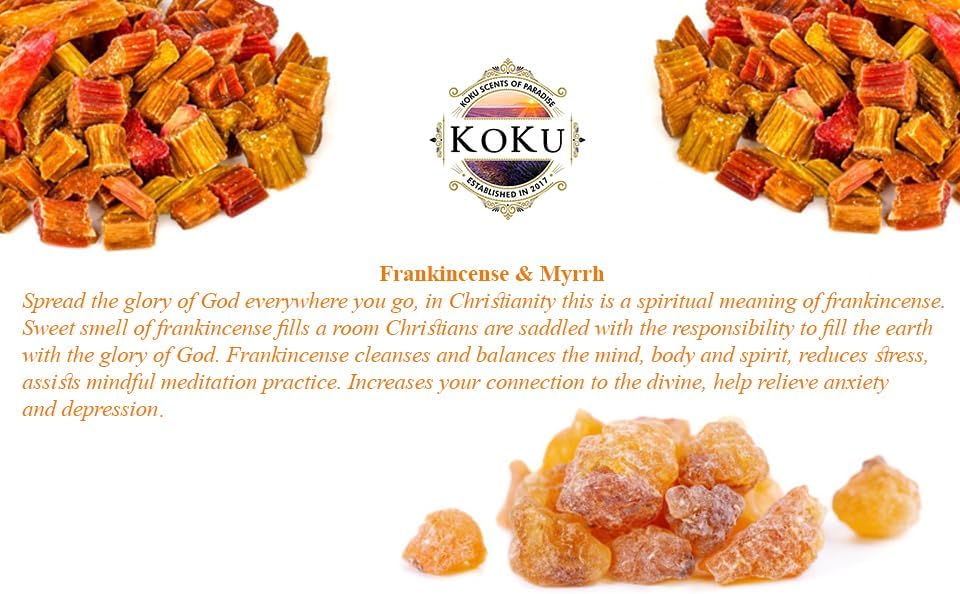 Frankincense Myrrh Air Freshener - Room Spray - Odor Eliminator - Deodorizer - Car Air Freshener - Home Spray - Linen Spray - Fabric Refresher - Non-Toxic - Alcohol Free (8 Oz)