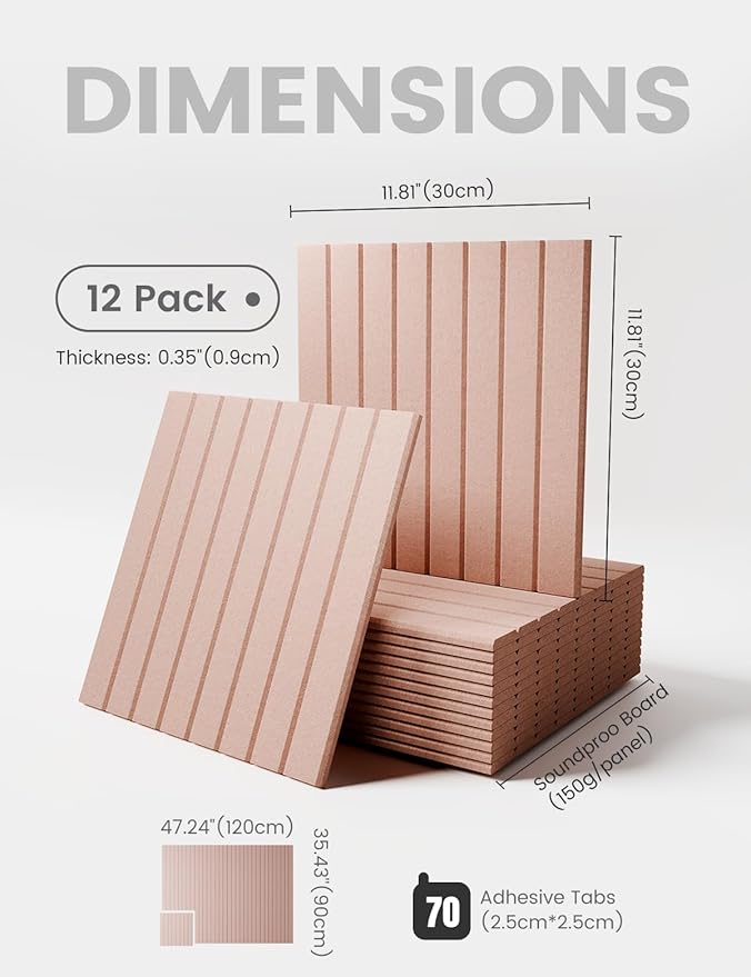 Large Felt Bulletin Board 48" x 36" Cork Board Alternative-12 Pack with 70 Safe Removable Adhesive Tabs, Cork Boards for Walls Cork Board for Home Office Classroom Pin Board (Pink)