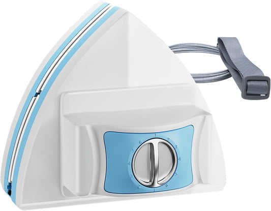 Magnetic Window Cleaner Double-Sided Glass Wiper, Adjustable Magnetic Force Window Washing Tool for High-Rise Single/Double Glazed Windows Fits 0.3''–1'' (5–25mm) Thickness