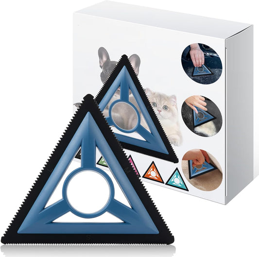 Portable deshedding dog brush Easy to clean,Reusable pet hair removal tool Very suitable for pet hair remover for laundry,3 different spacing sizes for various pet hair cleaning