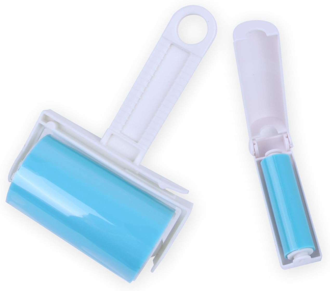 Reusable Sticky Picker Set Cleaner Lint Roller Pet Hair Remover Brush, Blue