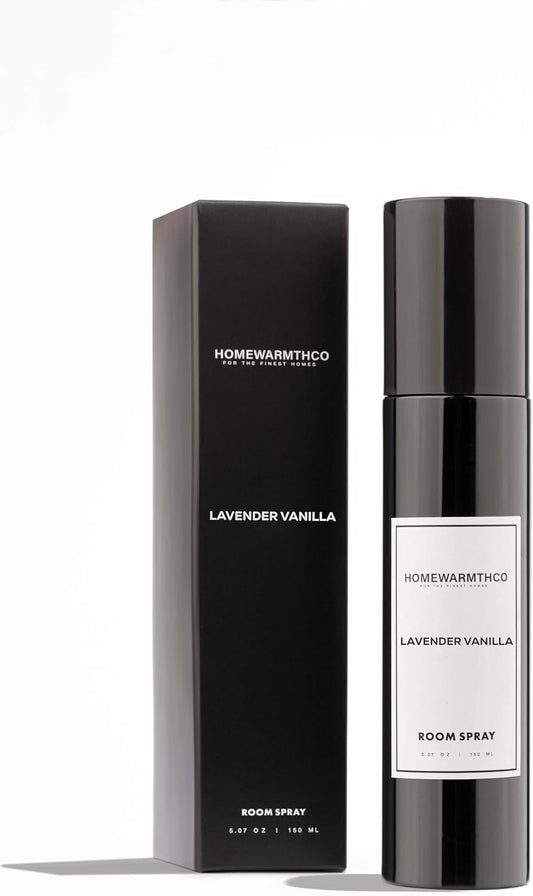 Lavender Vanilla Room Spray – 5.07 oz Scented Air Freshener for Home, Office & Linen – Long-Lasting Linen Spray for Bedding, Pillows & Fabrics – Luxurious Home Fragrance