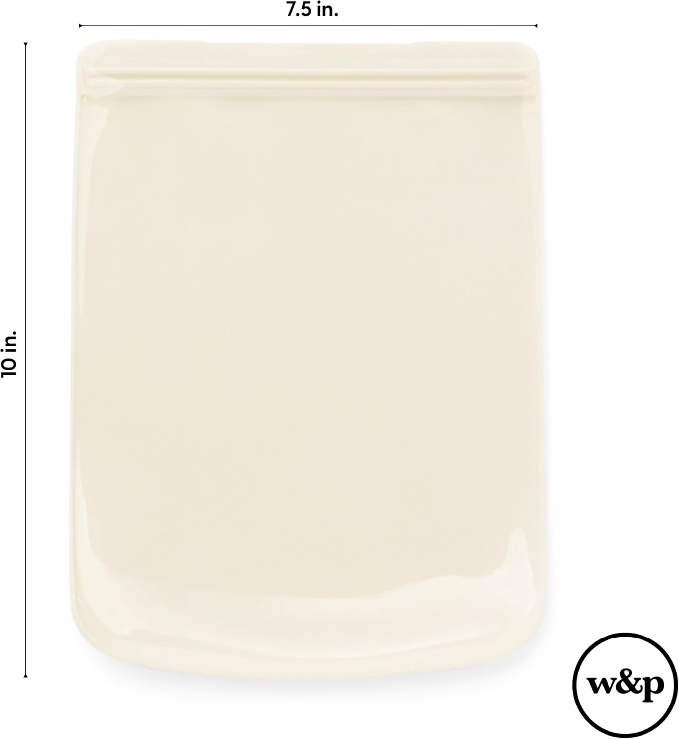 W&P Porter Silicone Reusable Storage Bag, Sandwich (46oz Flat), Mint, Food Storage Container, Microwave and Dishwasher Safe, Easy Cleaning