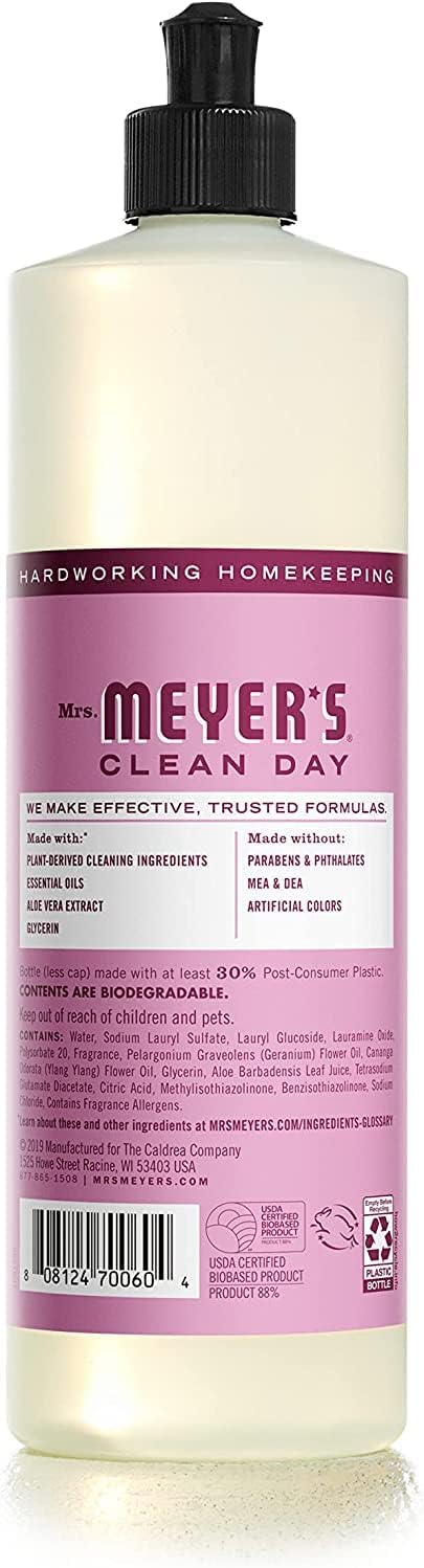 Mrs. MEYER'S CLEAN DAY Variety Dish Soap Scent (Lilac + Mint + Peony)