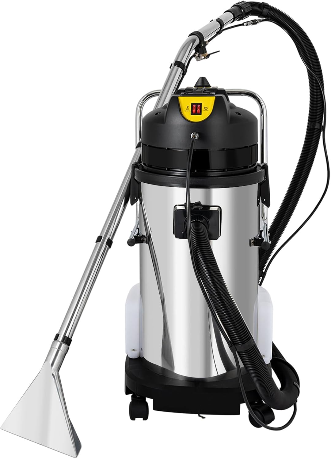 Professional Carpet Cleaner Stainless Steel Cleaning Machine Multi Purpose Wet & Dry Vacuum Cleaner Portable Cleaning Machine Powerful, Easy to Use for Hotel Office Restaurant