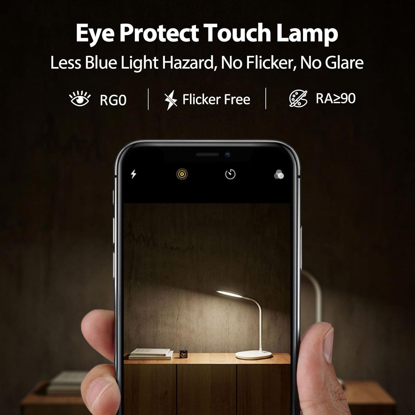 G Keni Ultra Bright Cordless Desk Lamp with Wireless Charger for Home Office Dorm, 4000mAh Dimmable Bedside Reading Desk Lamp with Timer, 3 Color Modes, Eye Care Touch Desk Light for Study Work (X5)