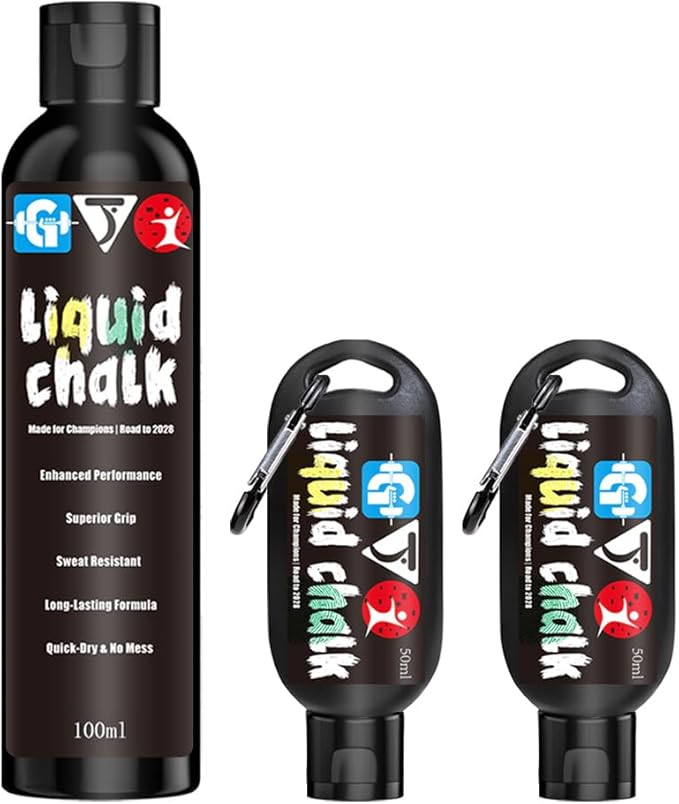 Liquid Chalk Mess-Free Gym Chalk 7’s Quick-Drying for Weightlifting, Gymnastics, Rock Climbing, Pole Dancing Sweat Resistant and Long Lasting for Stronger Hand