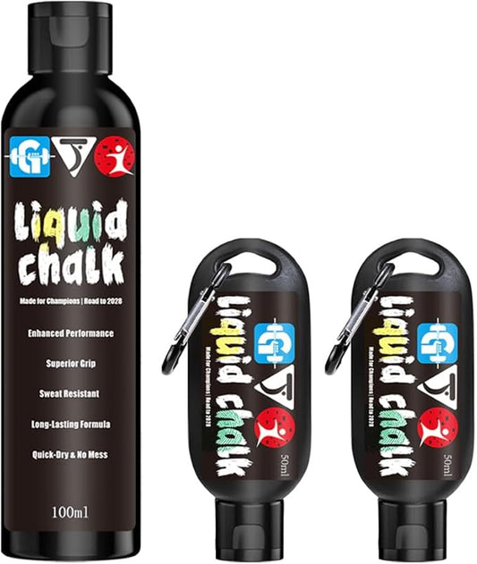 Liquid Chalk Mess-Free Gym Chalk 7’s Quick-Drying for Weightlifting, Gymnastics, Rock Climbing, Pole Dancing Sweat Resistant and Long Lasting for Stronger Hand