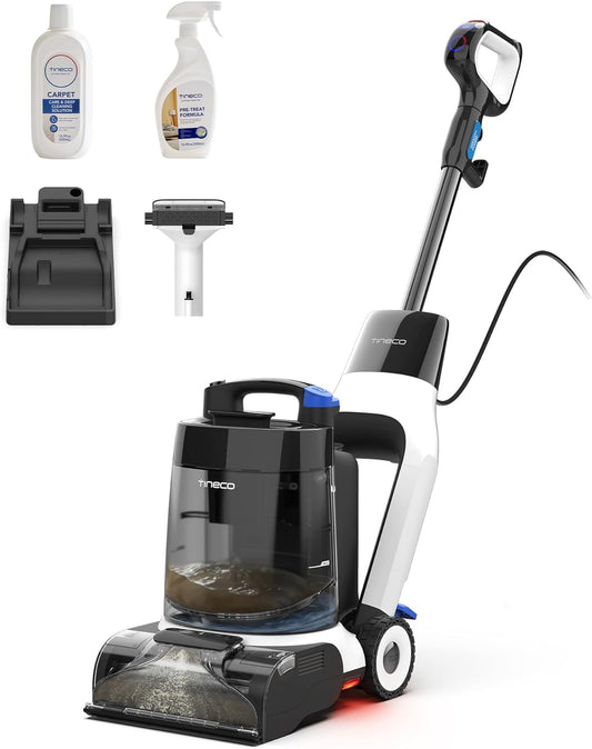 Tineco CARPET ONE Cruiser Smart Carpet Cleaner, Self-Cleaning and FlashDry, Deep Cleaning for Carpet and Upholstery 167℉ PowerDry 130W Powerful suction SmoothPower