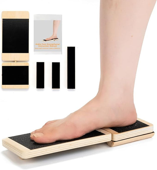 Ankle Foot Strengthener Exerciser for Sprained, Single Leg Balance Board for Physical Therapy, Plantar Fasciitis, Posture Correction and Balance Training,Including Detailed Instruction Manual