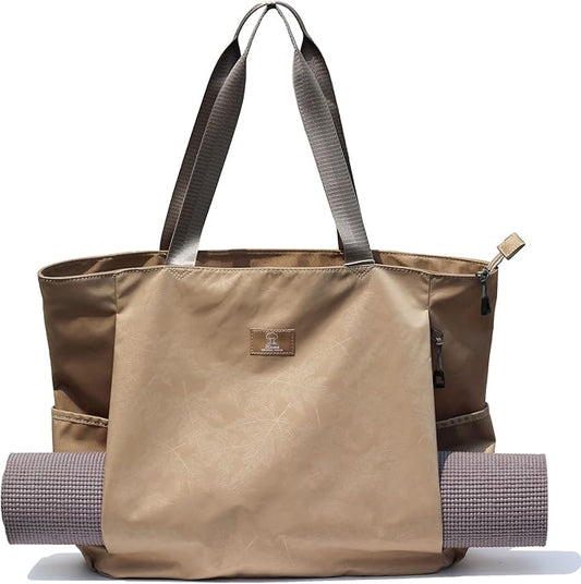 ESVAN Yoga Mat Bag Yoga Tote Carrier Shoulder Bag Carryall Tote for Office,Yoga,Pilates,Travel,Beach and Gym
