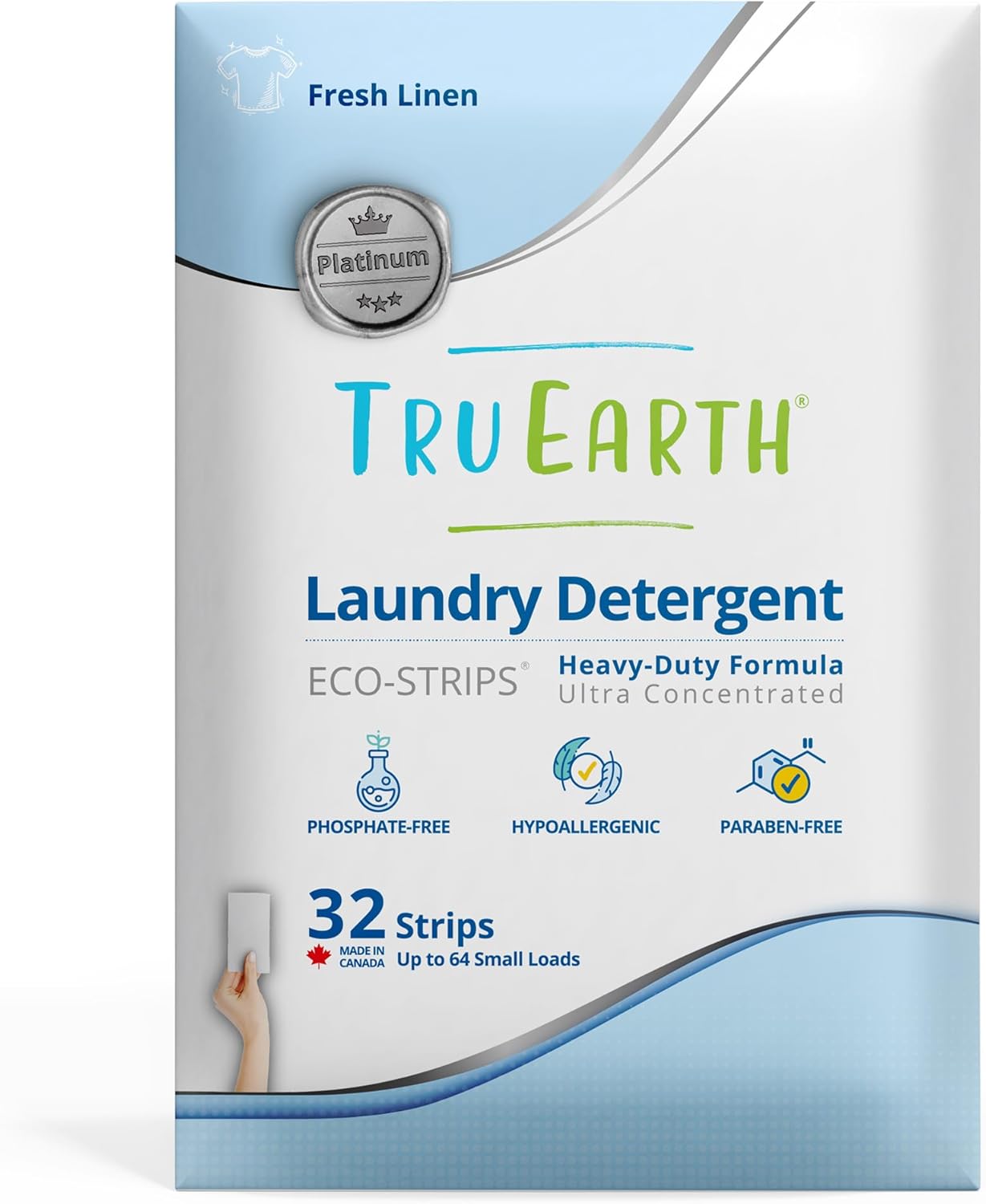 Tru Earth Platinum Laundry Essentials Bundle - Laundry Detergent Bundles Set with Fabric Softener, Laundry Sheets, Stain Remover Stick and Dryer Balls - Fresh Linen