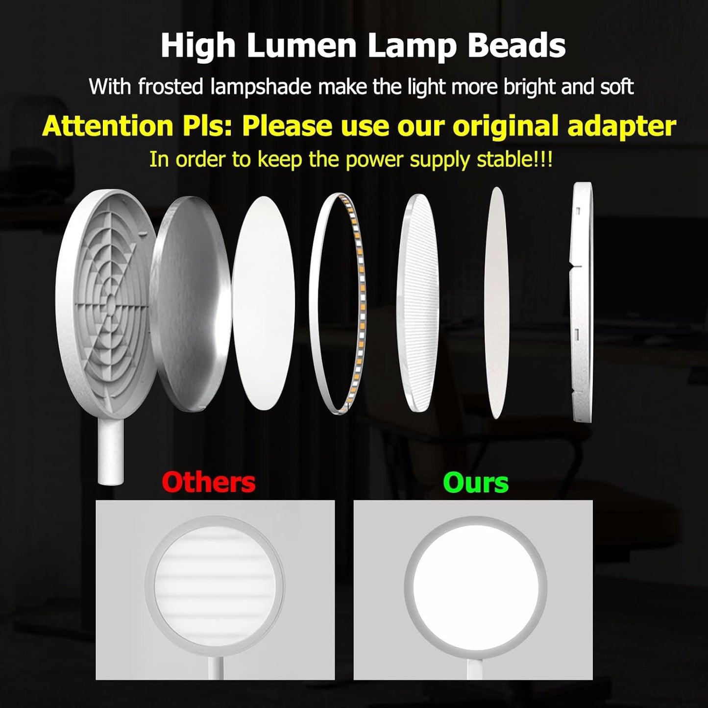 G Keni Ultra Bright Cordless Desk Lamp with Wireless Charger for Home Office Dorm, 4000mAh Dimmable Bedside Reading Desk Lamp with Timer, 3 Color Modes, Eye Care Touch Desk Light for Study Work (X5)