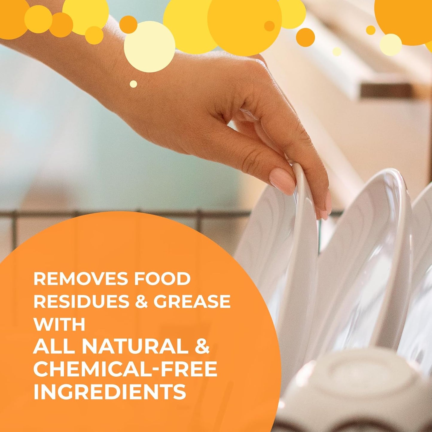 Dishwasher Detergent Gel – Plant-Based Formula, Made with Organic Ingredients, Scented with Organic Orange Essential Oil – 33.8 fl oz (1 L), Pack of 2