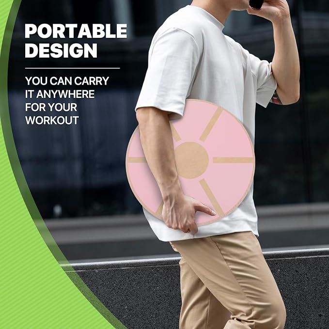 Wobble Aerobic Step Platform Balance Board with Non-skid Tpr Bump Surface, 360 Rotation for Stability Training, Versatile Home Gym Exercise Workout Step Aerobics Platform