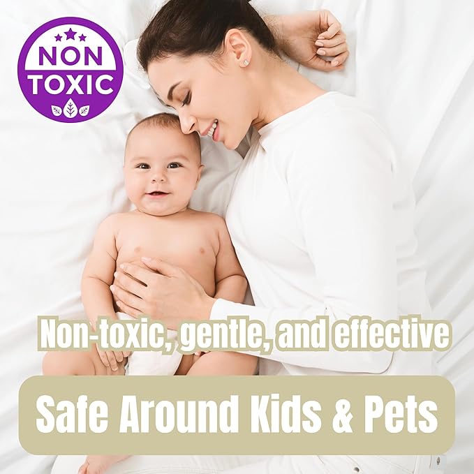 Geode Mattress Cleaner & Deodorizer – Natural Enzyme Formula for Stain & Odor Removal, Sweet Lavender Aroma, Eco-Friendly & Non-Toxic, Safe for All Fabrics (32fl oz)