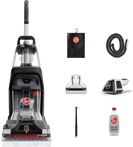 Hoover Powerscrub XL Pet Carpet Cleaner Machine, Upright Shampooer, FH68050, Black