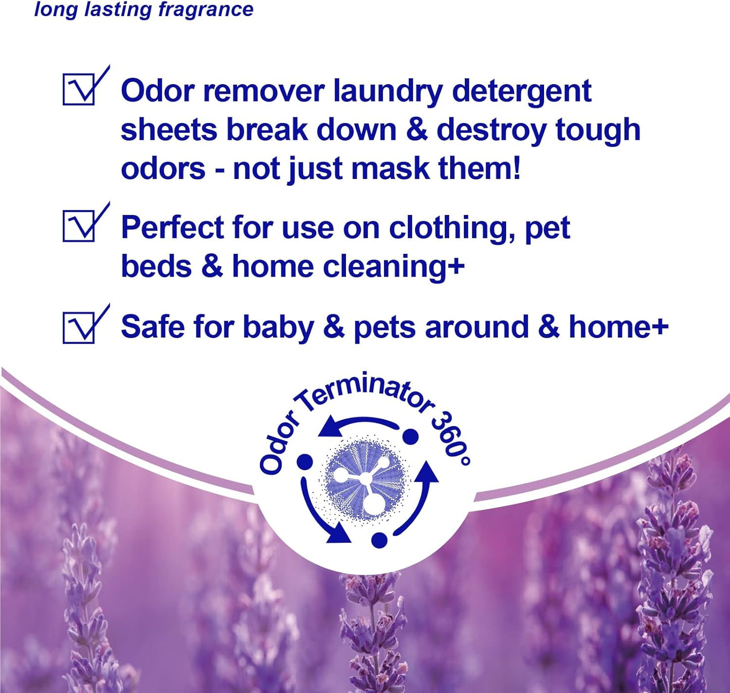 DR.EASY Odor Remover Laundry Detergent Sheets 240 loads Mountain Fresh,Easy To Carry Great For Travel,safe for pets,No mess No Dyes biodegradable formula
