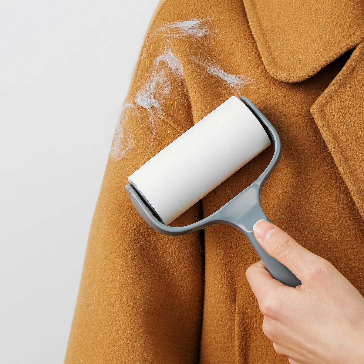 Easy to Use Lint Roller for Couch Furniture Dog & Cat Bed Balliard Table Lint Remover for Pet Hair Extra Sticky 1 Reusable Handle with 4 Refills (Navy Black)