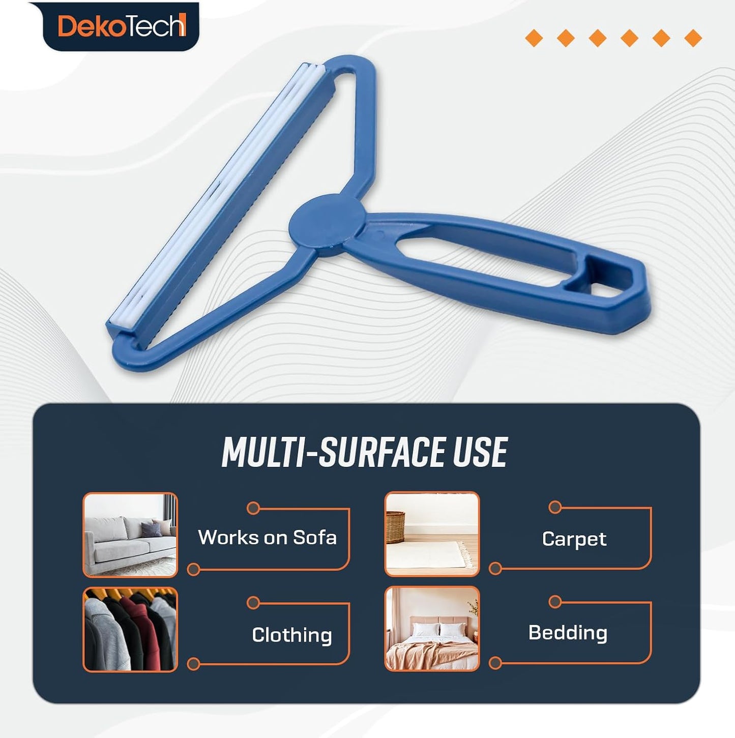 Reusable Lint Remover – Effective Pet Hair Roller for Carpets, Clothing, Plush Fabrics & Wooden Surfaces, Durable Easy-to-Clean Tool with Comfortable Handle