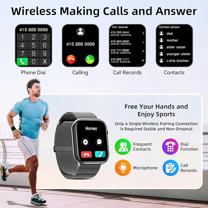 Smart Watches for Women with Android Samsung iPhone Compatible[Calls/Answer] 1.85" Smartwatch with Sleep/Heart Rate Monitor,100+ Sports Fitness Tracker,Pedometer for Steps Miles (Gray-Gold)