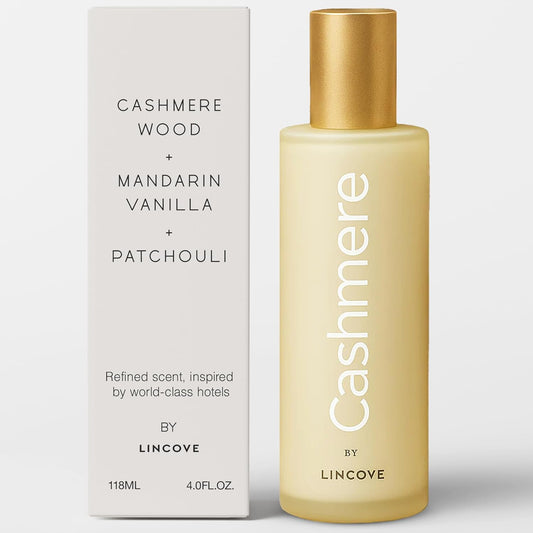 Lincove Luxury Room Spray - Vegan Cashmere Room Freshener for Linen and Bedding - 4 Oz Odor Eliminator Air Freshener for Bedrooms, Guestrooms