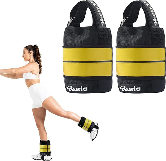 Ankle Weights 4–40 lbs with Dual Strap System (Heel & Wrap) – Single, Pair & Bundle Options with Resistance Bands & Handles – Strength Training, Pilates, Yoga, Glutes, Arms & Rehab