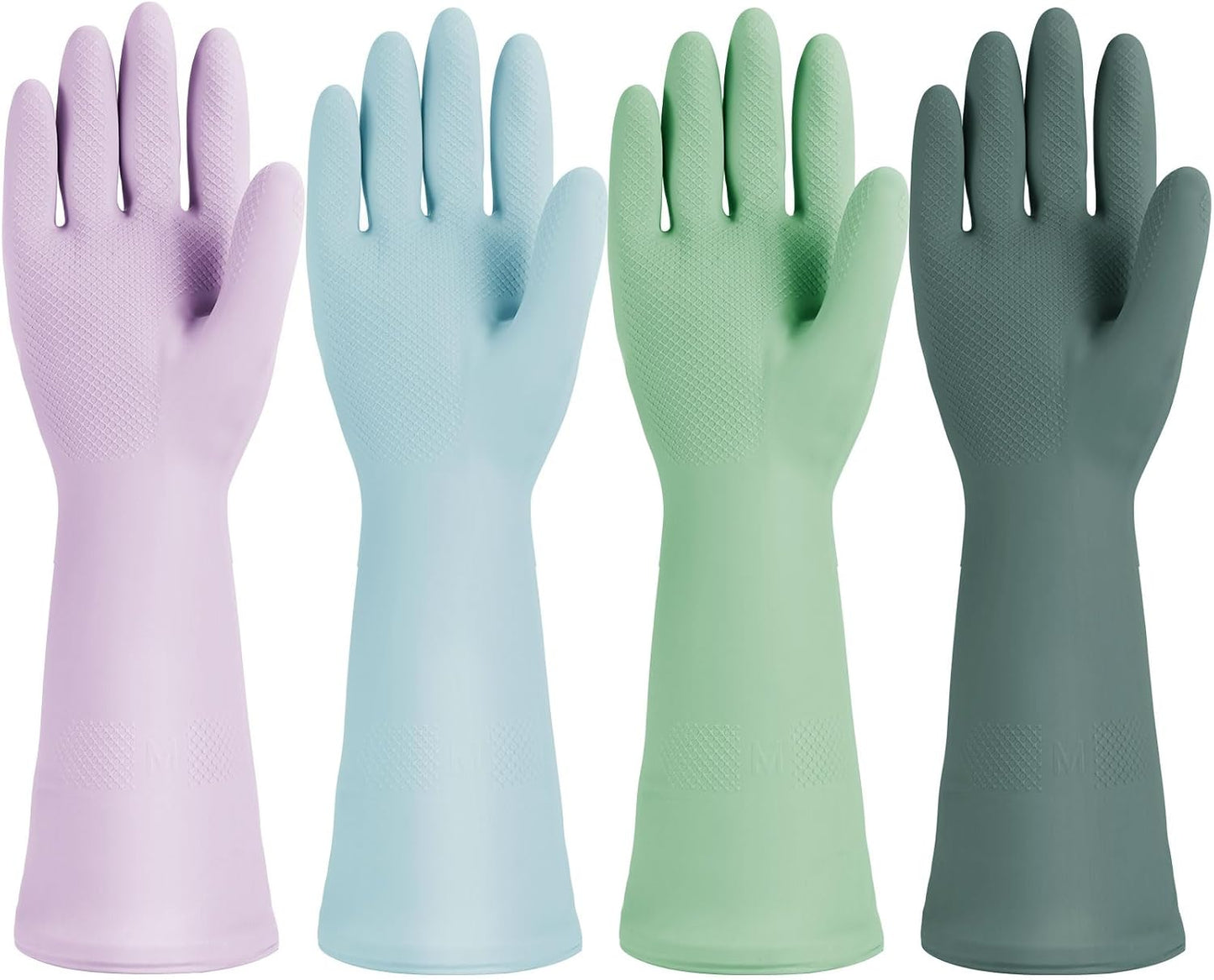 Rubber Kitchen Dishwashing Gloves, 4/5 Pairs Eusable Cleaning Gloves for Washing Dishes, Household Cleaning, Pet Care