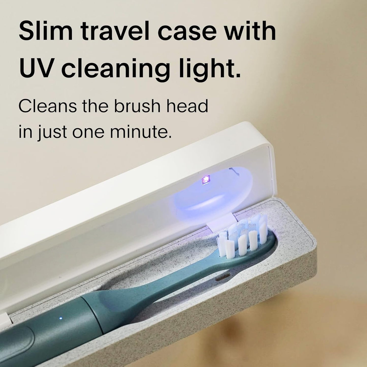 SURI 1.0 Sonic Electric Toothbrush with UV Cleaning Travel Case | 1 Month+ Battery | Designed in California | Electric Toothbrush for Adults | Travel Toothbrushes | Tooth Brush | Blue