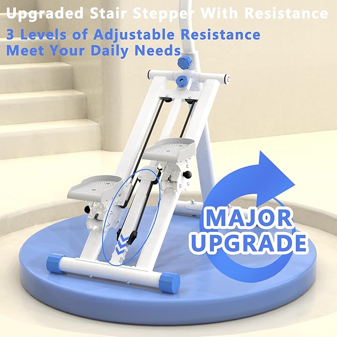 Stair Stepper for Home-Upgrade Vertical Climber Workout Machine for Full-Body Exercise Climber Fitness Equipment with Stable Frame Adjustable Handlebar