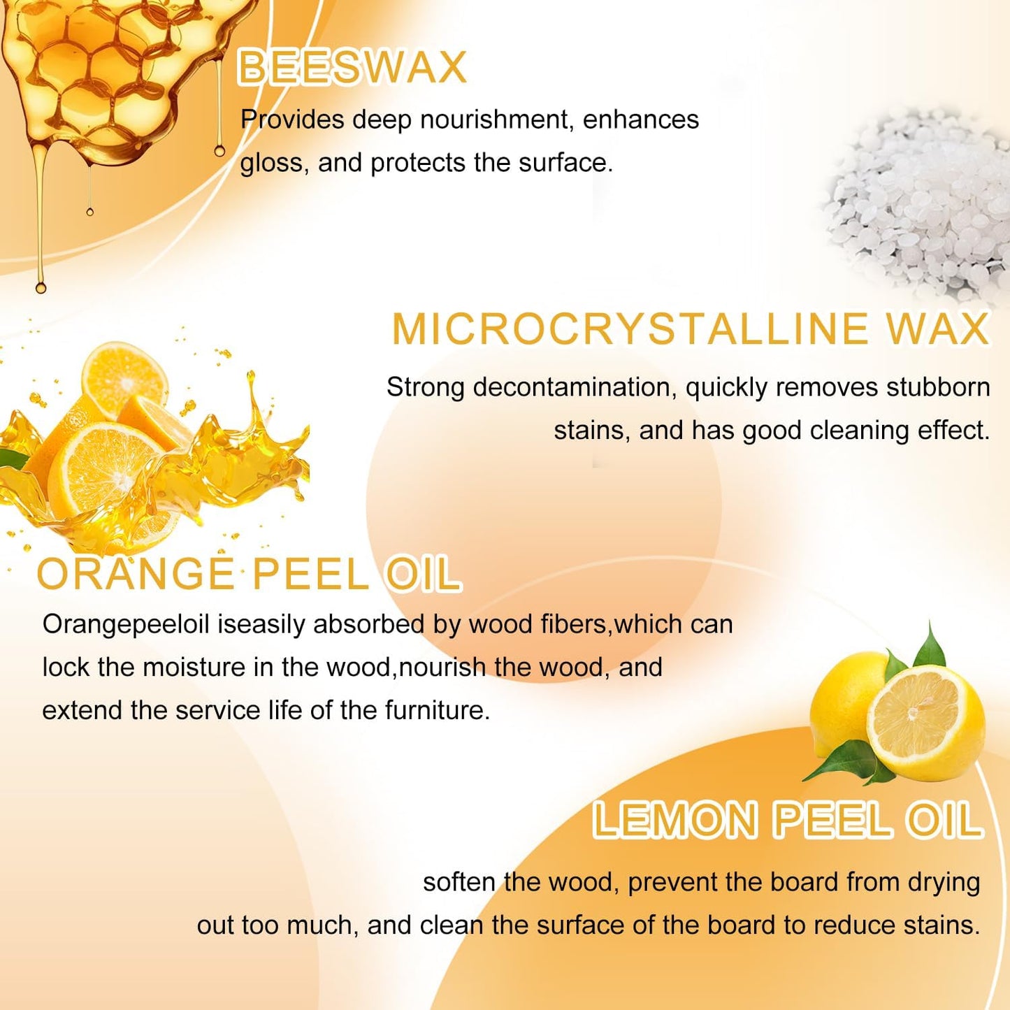 Natural Beeswax Care Spray & Restorer, Bees Wax Furniture Polish and Cleaner, Wood Floor Polish,Bees wax Sprays Cleaner,For Living Room, Kitchen, Leather and Furnitures Polishes (2 PCS,120ML)