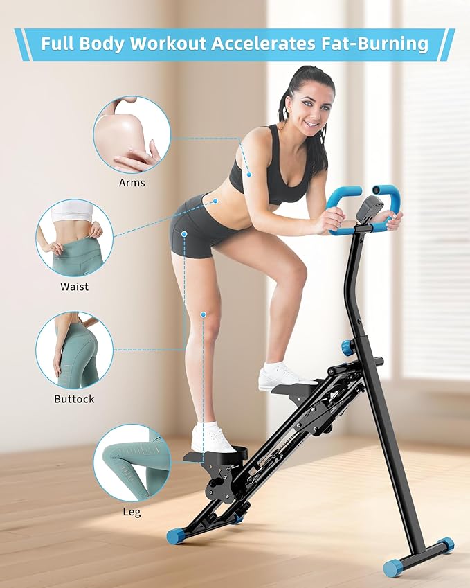 Stair Stepper for Home, Vertical Climber Workout Machine with Handlebar for Full Body Exercise Stair Climber Machine with Stable Frame & 3 Adjustable Height