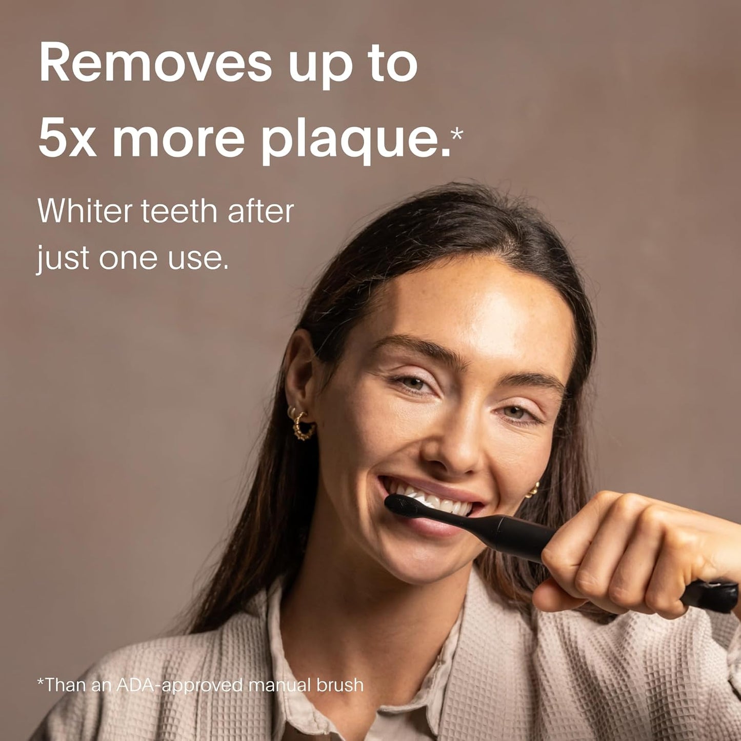 SURI 1.0 Sonic Electric Toothbrush | 1 Month+ Battery | Designed in California | Electric Toothbrush for Adults | Travel Toothbrushes | Tooth Brush | Black