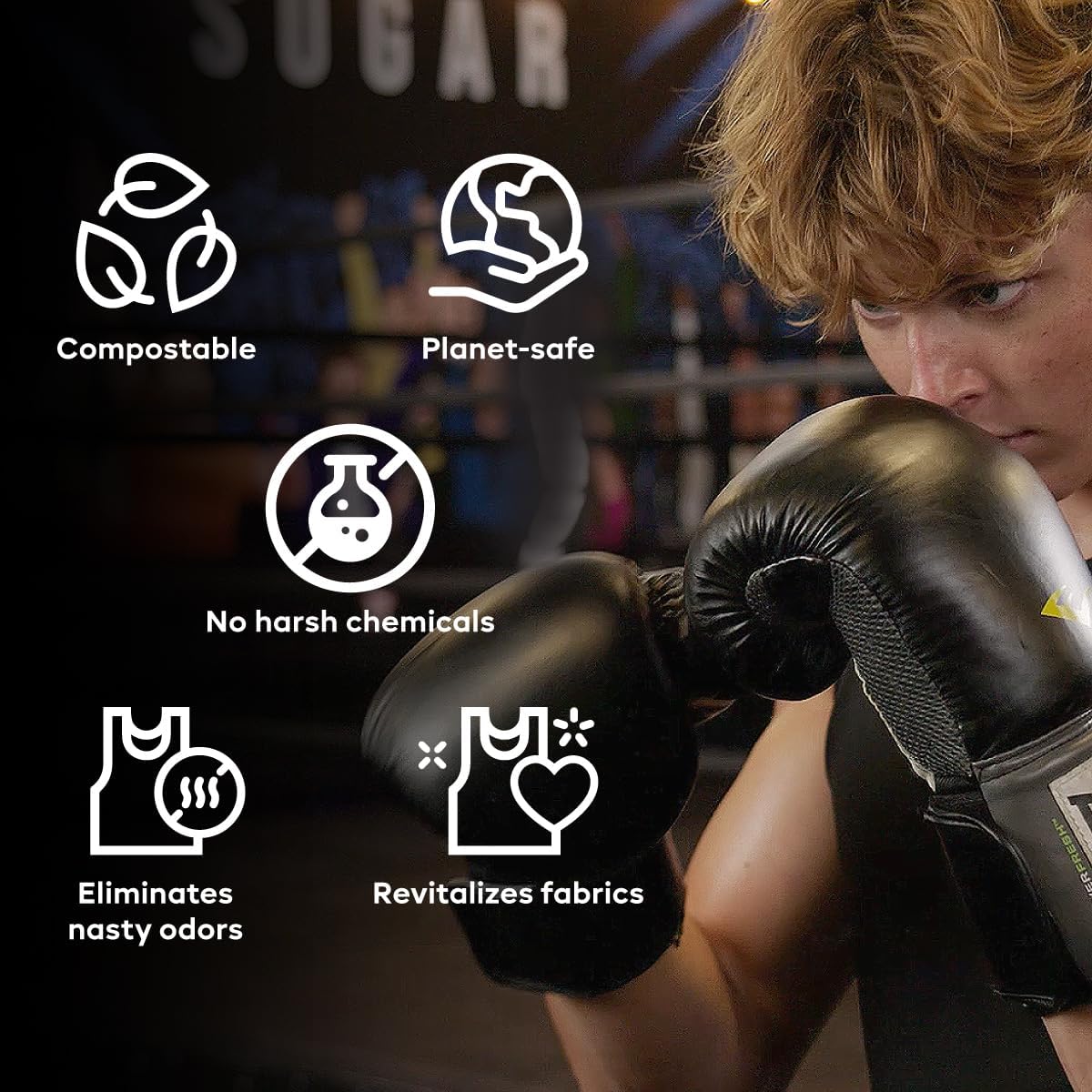 Nonaste Odor Eliminating Spray - 16 Fl Oz (Pack of 2) - Shoe & Yoga Mat Spray, Boxing Glove Deodorizer, Gym Bag Deodorizer, Fabric Odor Eliminator - No Washing Needed