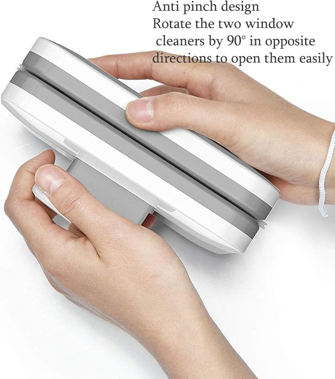 Health Gear Magnetic Window Wiper, Adjustable Magnetic Glass Wiper Brush Magnetic Glass Wiper Tool Magnetic Window Cleaner for High Rise and Car Glazed Windows