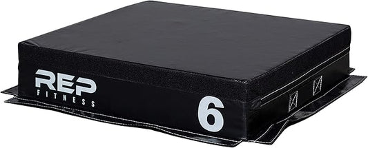 REP Fitness Stackable Soft Foam Plyo Boxes, Adjustable Jump Platforms for Home Gym Training, Durable Cushioned Step for Exercise, Balance, Squats, HIIT Workouts, Strength Conditioning, Vinyl Cover