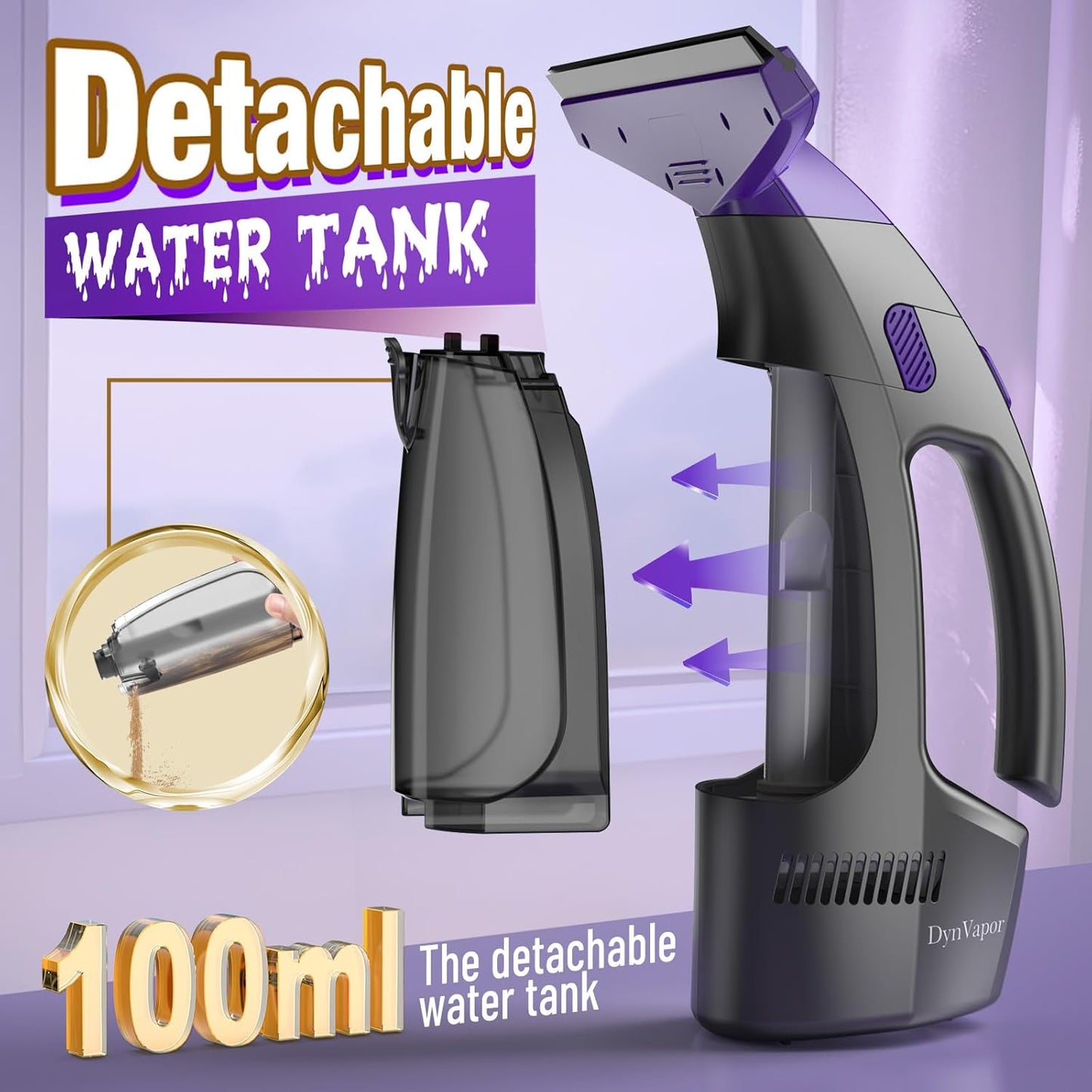 2000Pa and 2500mAh Electric Window Cleaner Tool with Gloves and 2 Cleaning Cloth, Window Vacuum Squeegee Cordless with 360ml Spray Bottle & 100ml Water Tank for Window, Mirror, Countertop, Tile