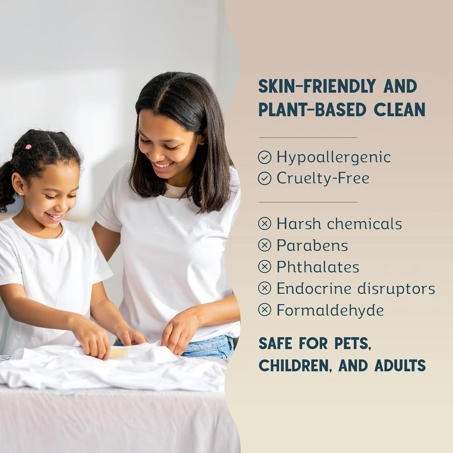 QLEAN Vegan Stain Remover Bar for Fabrics, Laundry Bar Soap for Clothes – Plant-Based, Travel-Friendly Stain Remover for Grease, Wine, Coffee, Grass & More – Non-Toxic & Safe for Delicates (3)