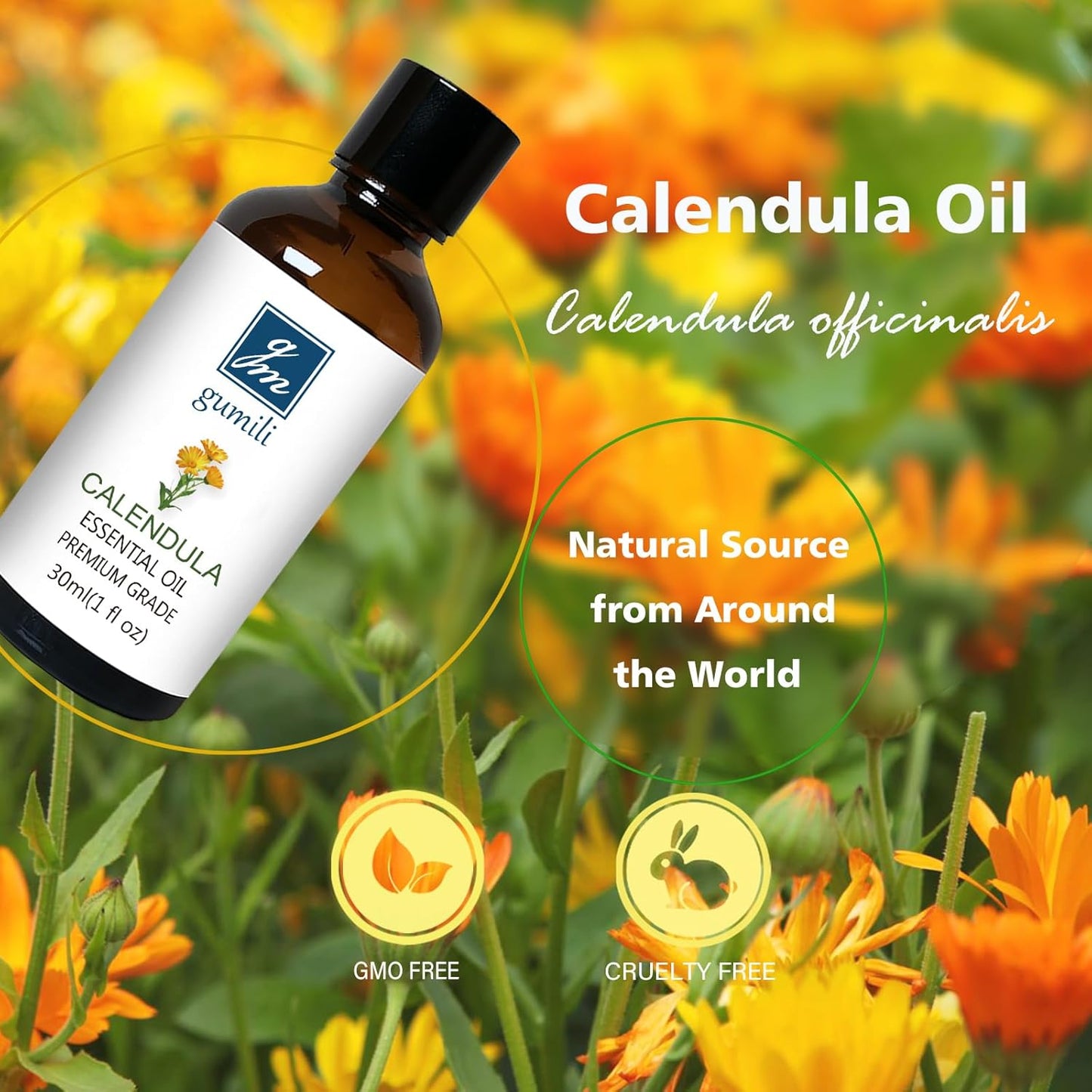 Calendula Essential Oil 1 Oz, Home Fragrance Oil for Perfume, Soaps, Candle Making, Dryer Balls, Diffusers