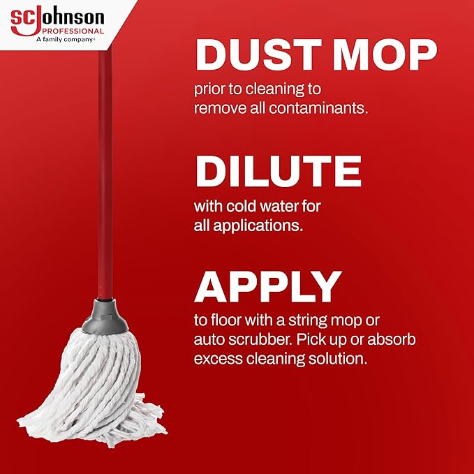 SC Johnson Professional Heavy Duty Neutral Floor & Surface Cleaner 1 Gallon, case of 4