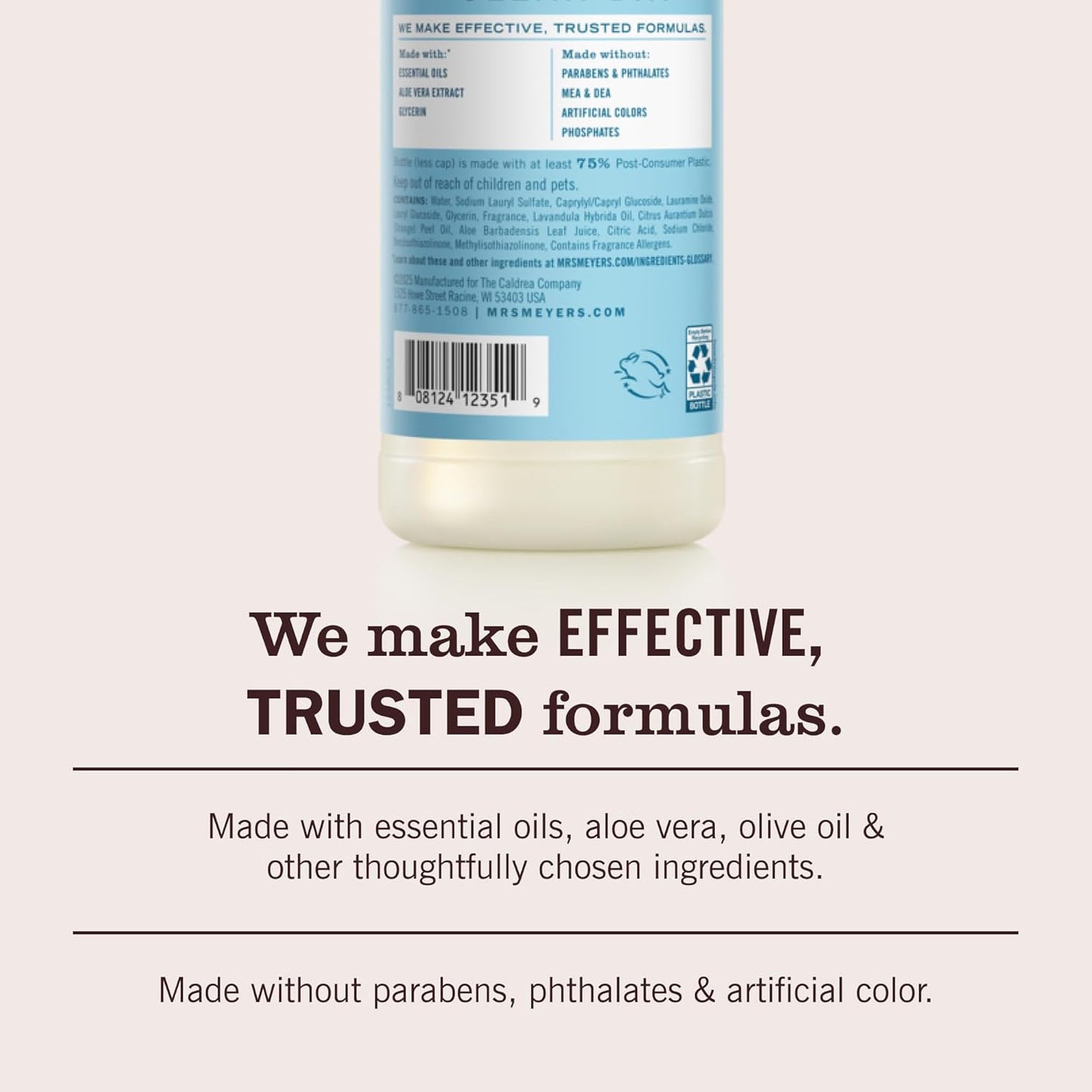 MRS. MEYER'S CLEAN DAY Liquid Dish Soap, Biodegradable Formula, Limited Edition Iowa Pine, 16 fl. oz - Pack of 3