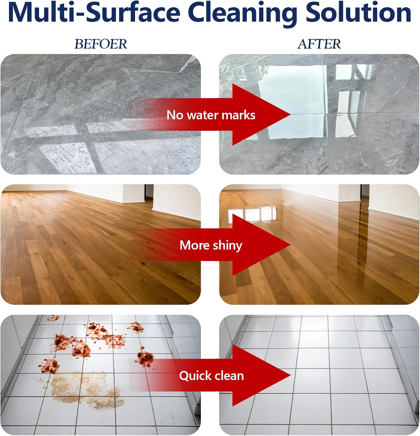 2 Pack Floor Cleaning Solution,34 FL OZ Floor Cleaner for Mopping with Tineco,Deep Cleaning &Deodorizing for Roborock,Compatible with Saros Series,S8/S7Series,Q Revo/Q /iFLOOR Series Wet Dry Vacuum