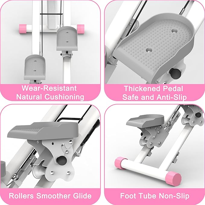 Stair Stepper for Home-Upgrade Vertical Climber Workout Machine for Full-Body Exercise Climber Fitness Equipment with Stable Frame Adjustable Handlebar