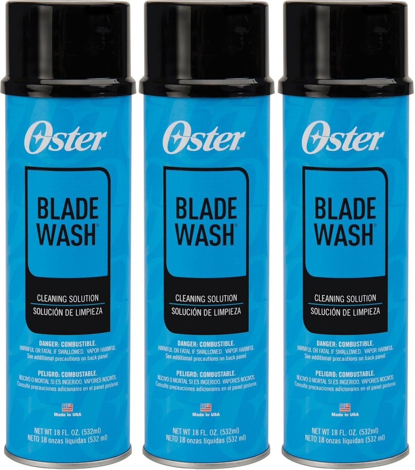 (3 Pack) Oster Blade Wash Liquid Blade Dip, 18-Ounces