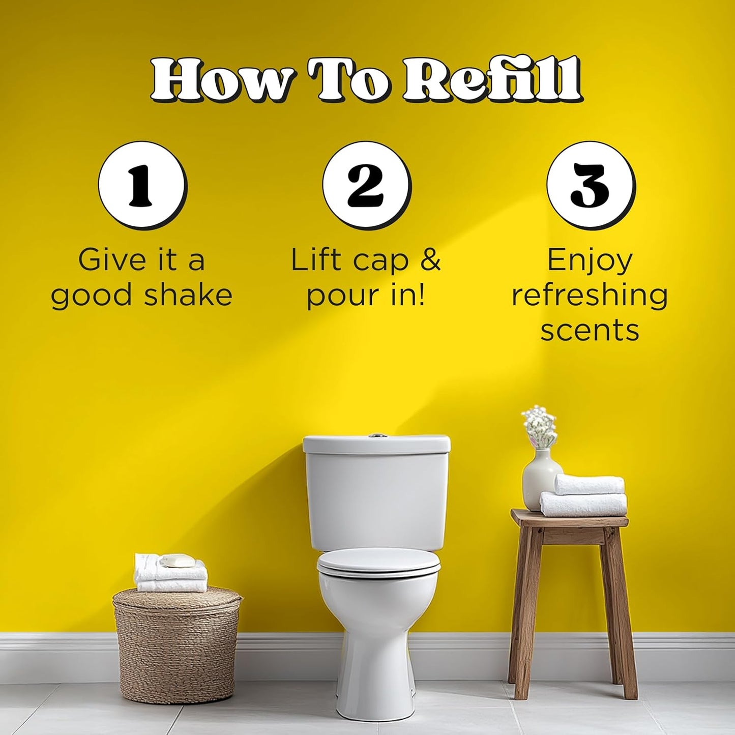 Poo-Pourri Before-You-Go Toilet Spray Refill, Original Citrus, 16 Fl Oz, Up to 800 Uses, Bathroom Odor Deodorizer with Essential Oils for Home or Work, Lemon, Bergamot and Lemongrass Scent