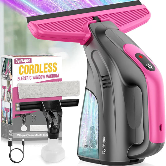 Streak-Free, Powerful and Cordless Window Vacuum Squeegee, Strong Suction and Lightweight Window Cleaner Gift with Microfiber Cloth Deep Cleans Window, Shower Glass, Mirror and Car Windshield